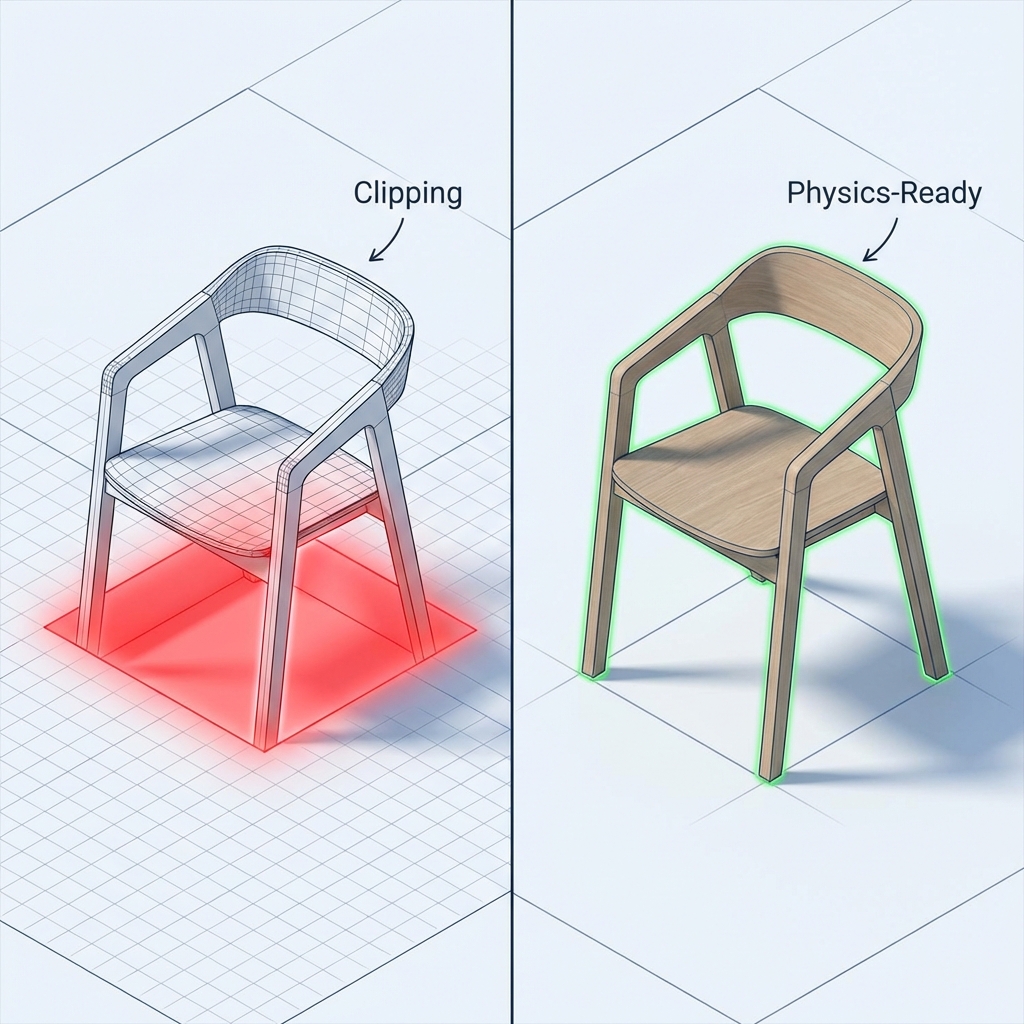 Clipping vs Physics Ready