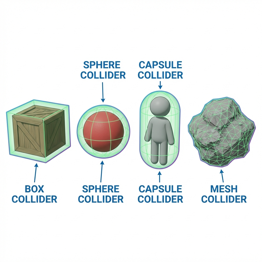 Unity Collider Types Comparison