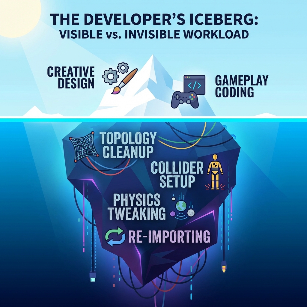 The Developer's Iceberg: Visible vs Invisible Work